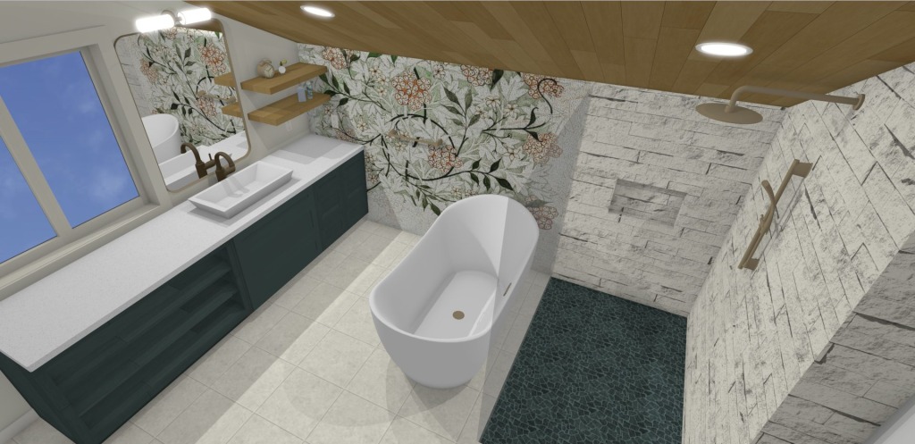 2024 Trends: Bathroom with Textured and Patterned Surfaces