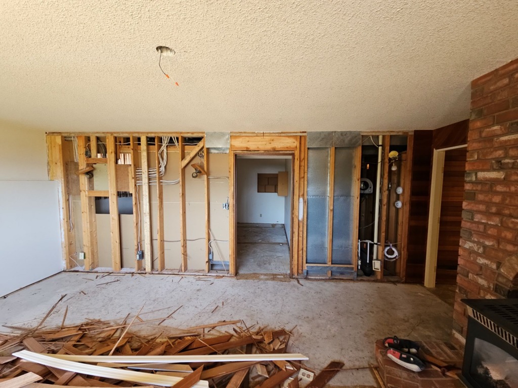 demolition in a home renovation